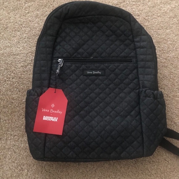 VERA BRADLEY (NEW IN PACKAGE) DENIM NAVY BACKPACK NWT - Picture 2 of 8